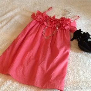 Jcrew Ruffle Cotton Shift Dress size XS